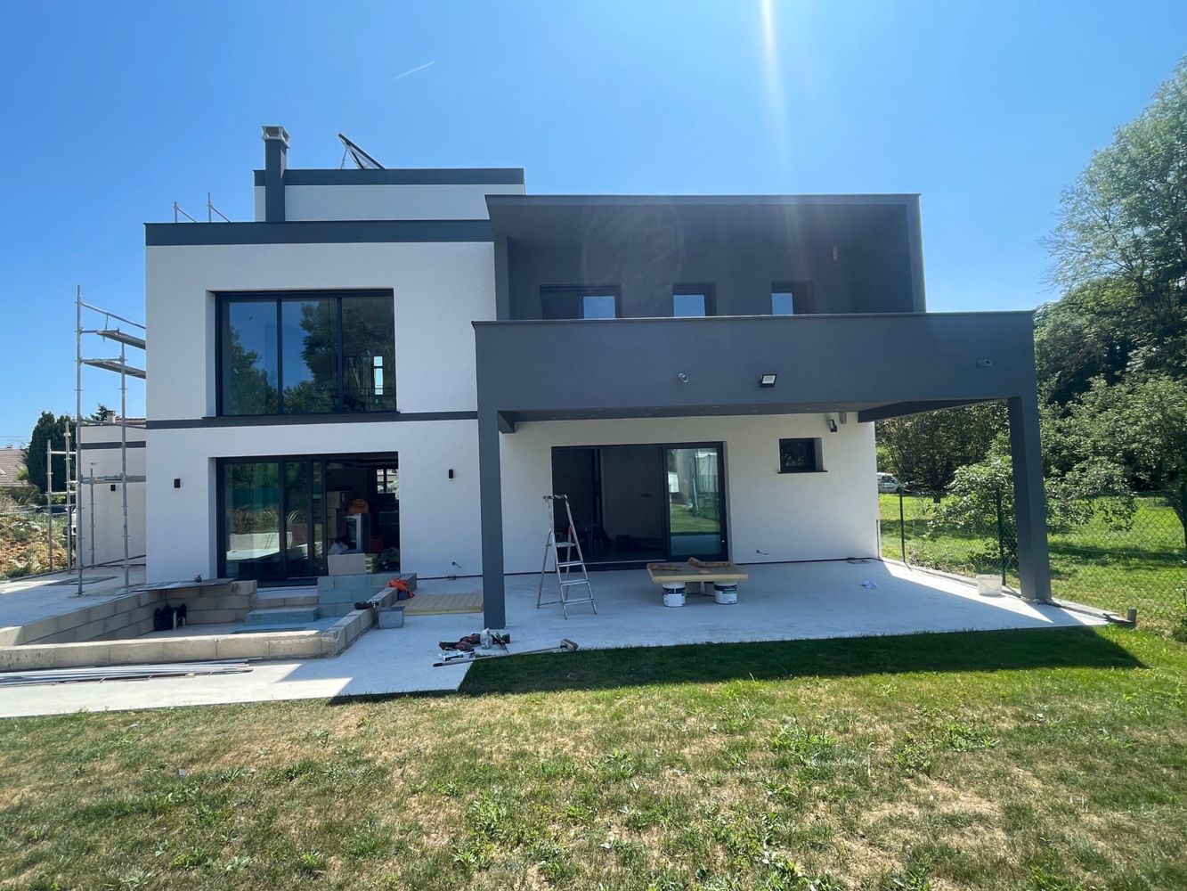 Après travaux Maison moderne - façade jardin